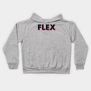 Flex Glitch Black Kids Hoodie